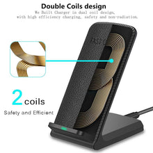 Load image into Gallery viewer, 10W QI Wireless Charger For iPhone XS XR X 8 Samsung S9 S8 S7 Xiaomi Mix 2s Fast Wireless Charging Pad Docking Dock Station