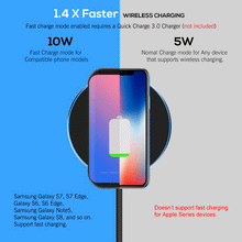 Load image into Gallery viewer, 10W Qi Wireless Charger For Samsung Galaxy S10 S9 S8 Plus Note 9 Xiaomi Mi 9 USB Fast Charging Pad For iPhone X 8 XS Max XR