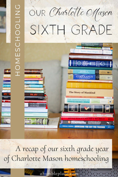 Our Charlotte Mason Homeschool Sixth Grade Year: A Recap