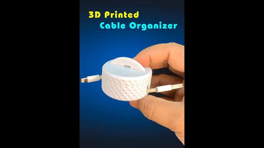 3D Printed Charger Cable Organizer #shorts by OCTOPUS (1 month ago)