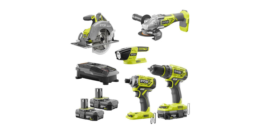 Home Depot offers the Ryobi 18V ONE+ 5-tool Cordless Combo Kit for $279.20 shipped