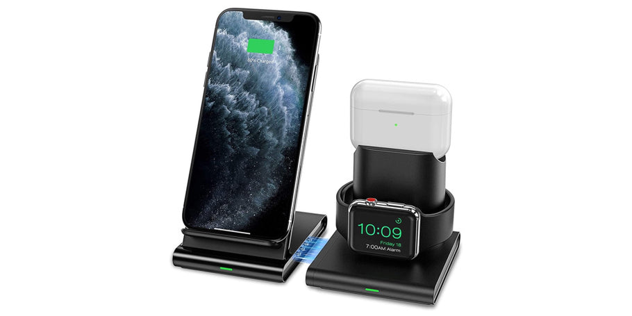MpowTech (A Seneo-affiliated seller with 99% positive feedback) via Amazon offers its 3-in-1 10W Qi Charging Station for $16.24 Prime shipped when clipping the on-page coupon