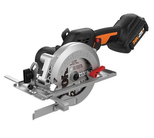 Worx has announced a new cordless circular saw as part of their cordless 20V Power Share line with the WORX 20V 4-1/2″ WORXSAW Brushless Compact Circular Saw WX531L .