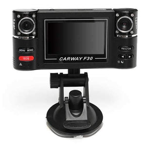 2.7" HD 1080P Car Dual Lens Dash DVR Video Recorder Night Vision Camera Rear Cam