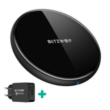 Load image into Gallery viewer, BlitzWolf BW-FWC4 5W 7.5W 10W Fast Wireless Charger Charging Pad+BW-S5 QC3.0 18W USB Charger