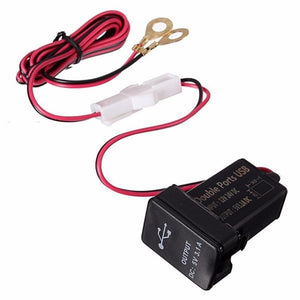 12-24V car dual USB port adapter phone charger|USB mobile phone charger Car Charger Adapter 5V 3.1A For TOYOTA
