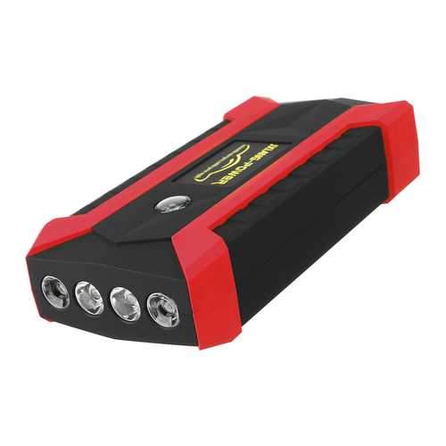 89800mAh 12V 4 USB Car Jump Starter Pack Booster Charger Battery Power Bank Kit