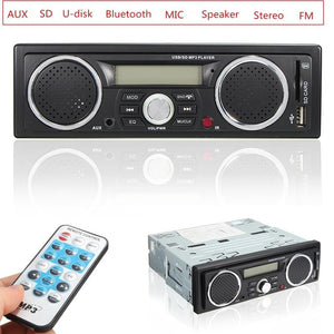 12V Handsfree LCD Car Radio bluetooth Stereo Audio In-dash FM Receiver Aux Input ReceiverUSB/AUX Audio MP3  Player