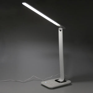 12W 72pcs LED Desk Lamp Foldable Dimmable Rotatable LED Touch-Sensitive Controller USB Charging Port Table Lamp Charger Lamp
