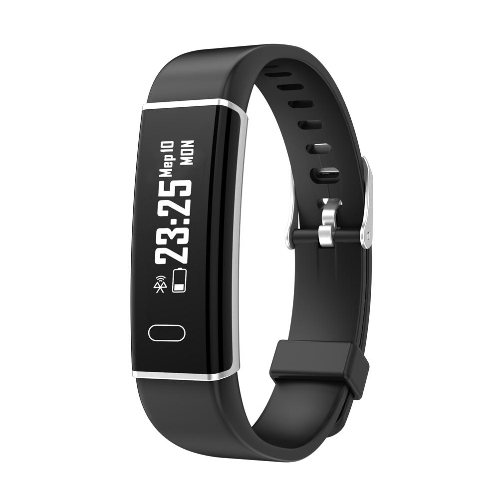 Bakeey Q01 Real-time Heart Rate Sleep Monitor Message Caller Display USB Direct Charging Smart Watch