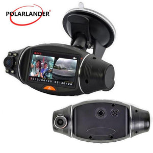2.7 Inch TFT LCD Dash Cam HD Camera G-sensor Dual Lens DVR Car Camera Video Recorder Infrared 1080P Night Vision GPS Logger R310