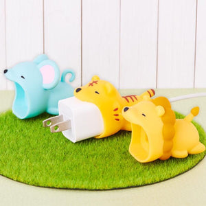 Cartoons Animal Cable Bite Plug Protector Cute Shaper for iphone ipad Anti-break USB Charger Cover