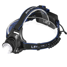 Load image into Gallery viewer, 20000LM Zoomable Headlamp T6 LED Headlight Flashlight +Charger+18650 Battery USA