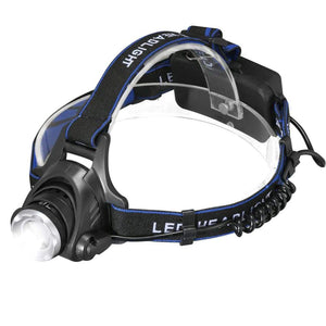 20000LM Zoomable Headlamp T6 LED Headlight Flashlight +Charger+18650 Battery USA