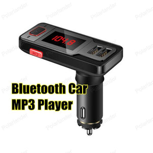 2016 New Arrival Bluetooth Car Kit 180 Degree FM Transmitter With USB Charger MP3 Player