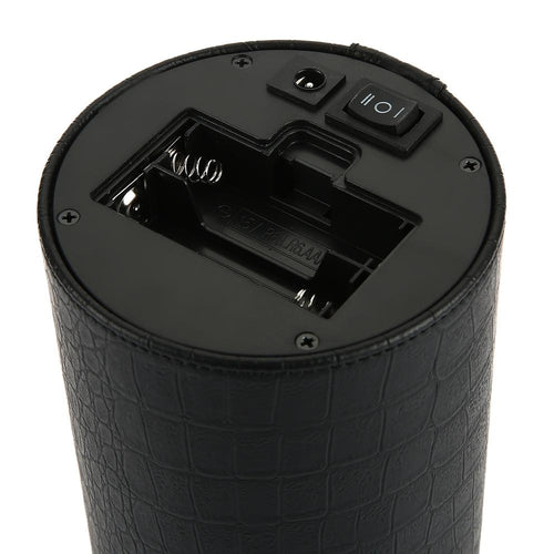 JA1302 Auto Silent Watch Winder Cylinder Shape Wristwatch Box with US Plug