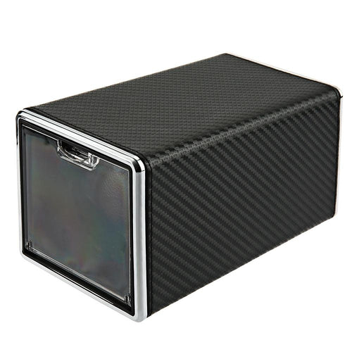 JA1301 Automatic Rotation Watch Winder Display Box Transparent Cover Jewelry Storage Organizer with US Plug