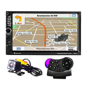7020G 7 inch Car Audio Stereo MP5 Player Remote Control Rearview Camera GPS Navigation Function