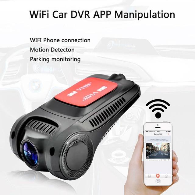 2018 Auto Parts Night Vision Dash Cam Car DVR 170 Degree HD 1080P Hidden WiFi Car DVR Dash G-sensor Cam Camera Video Recorder