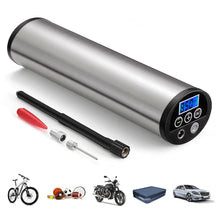Load image into Gallery viewer, AP - 101 Mini Electric Inflator with Tyre Pressure Gauge LED Light