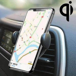 Adjustable Air Vent Bracket Phone Holder Fast Wireless Charging Car Mount