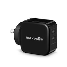 Load image into Gallery viewer, BlitzWolf® BW-S2 4.8A 24W Dual USB AU Charger With Power3S Tech for iphone X XS MAX XR 8Plus Xiaomi