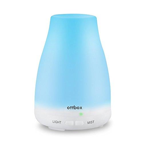 120Ml Ultrasonic Aroma Humidifier, Air Aromatherapy Essential Oil Diffuser, Cool Mist Aroma Essential Oil Humidifier 7 Colors Led Light, Adjustable Mist Mode, Waterless Auto Shut-Off