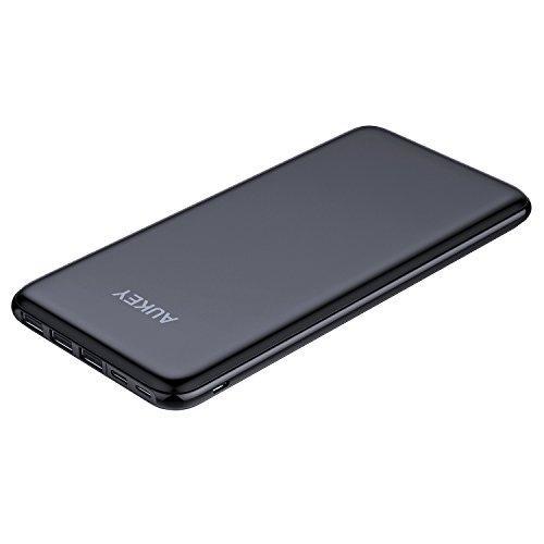 AUKEY 20000mAh Portable Charger, USB-C Power Bank with 3 Input & 4 Output Battery Pack for Nintendo Switch, iPhone X / 8 / Plus, Samsung Galaxy Note8