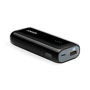 Anker Astro E1 5200mAh Candy bar-Sized Ultra Compact Portable Charger (External Battery Power Bank) with High-Speed Charging PowerIQ Technology (Black)