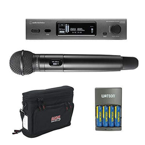 Audio-Technica ATW-3212/C510EE1 3000 Series 4rth Gen Wireless Handheld Microphone System with ATW-C510 Capsule, GM-1W Wireless Mobile Pack & 4-Hour Rapid Charger Bundle