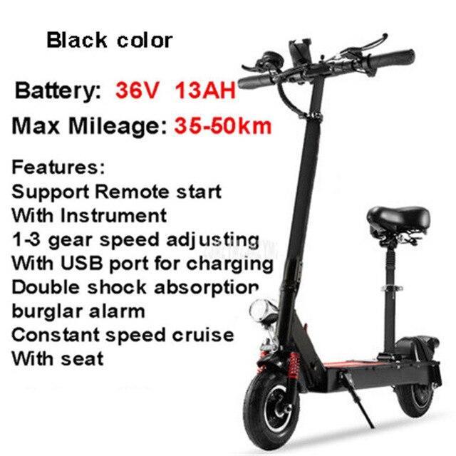 36V 13AH Electric Scooter 8 inch Wheel Easy Folding E-Scooter 350W Electric Skateboard Mini Electric Bicycle Max Mileage 35-50km