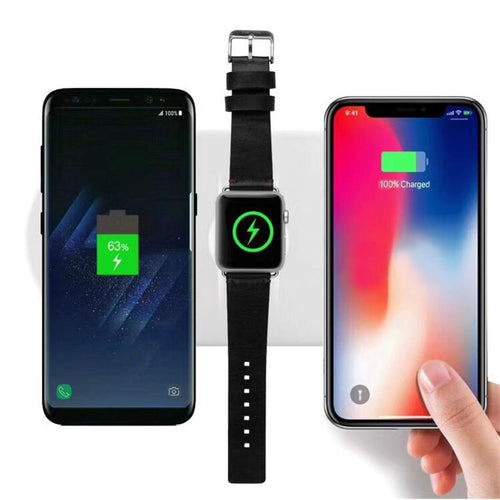 Wireless Charger Portable Charger Birthday Gifts For Men By LUD | Fast Charging Station Certified Safe Phone Bluetooth Watch Charger
