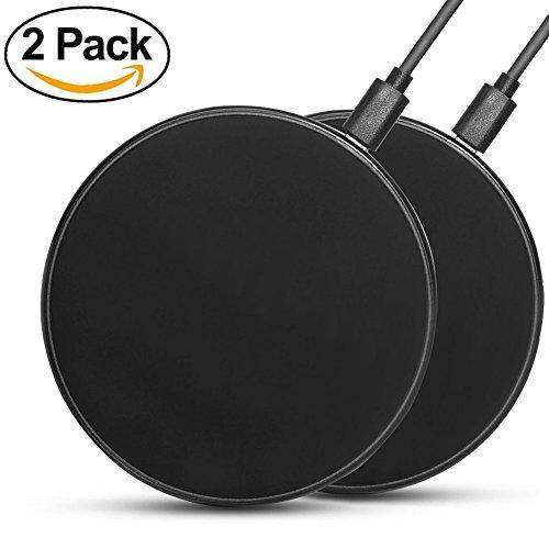 (2-pack)  X Wireless Charger, Youlifang Ultra-slim Wireless Charger Charging Pad[Sleep-friendly] for  X  8 Plus  8 Samsung Galaxy note 8/S8/S8 Plus/S7/S7 Edge/S6, Nexus 7/6/5