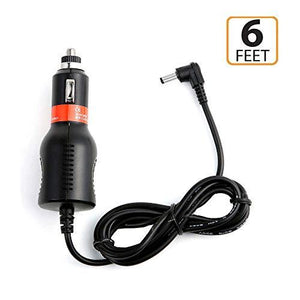 (Guy-Tech) Car Power Adapter Charger For Icom Id-51 Id-51A Plus 2 Id-51E Transceiver Radio, 6 Feet, Led Light