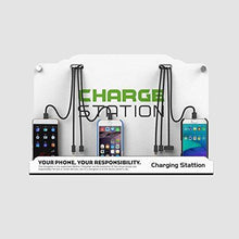 Load image into Gallery viewer, Explore new universal charging station wall mount table top universal cell phone charging station for family business public community