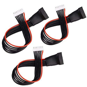 3 Pack-Sharegoo 20Cm 22Awg Jst-Xh Balance Charging Extension Cable Wire Lead Adapter For Rc Lipo Battery (For 6S Lipo)