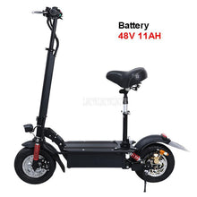 Load image into Gallery viewer, 48V 11AH 11 inch Wheel Foldable Adult Electric Scooter Adult Mini Electric Bicycle Instead Of Walking Bike Ebike Mileage 35km
