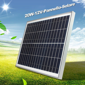 12V 10W 20W Solar Power Polycrystalline Cells Solar Panel Poly Solar Module Solar Panel Battery Charger Solar Panel System