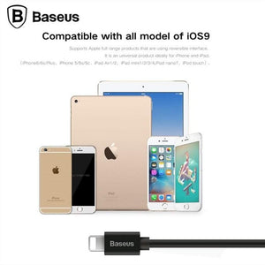 Baseus Retractable Spring 8pin Fast Charging Cable & Data Sync function