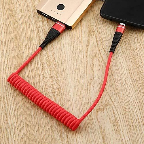 Cable Charging USB Micro Data Spring Coiled Flexible Lead Charger for Android