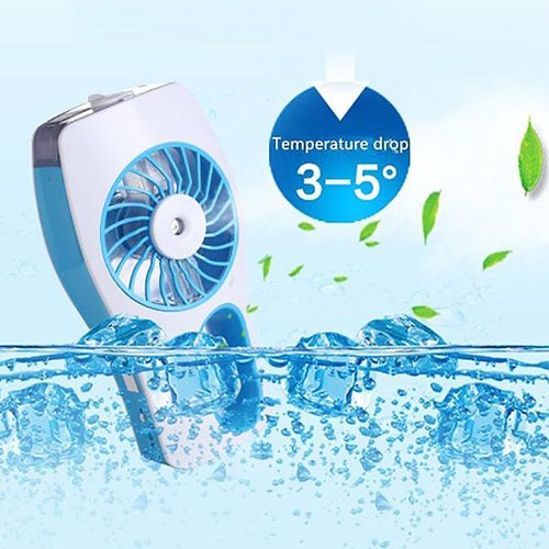 Handheld Rechargeable Humidifier Spray Cooling Mini Fan Air Misty Electric Fan