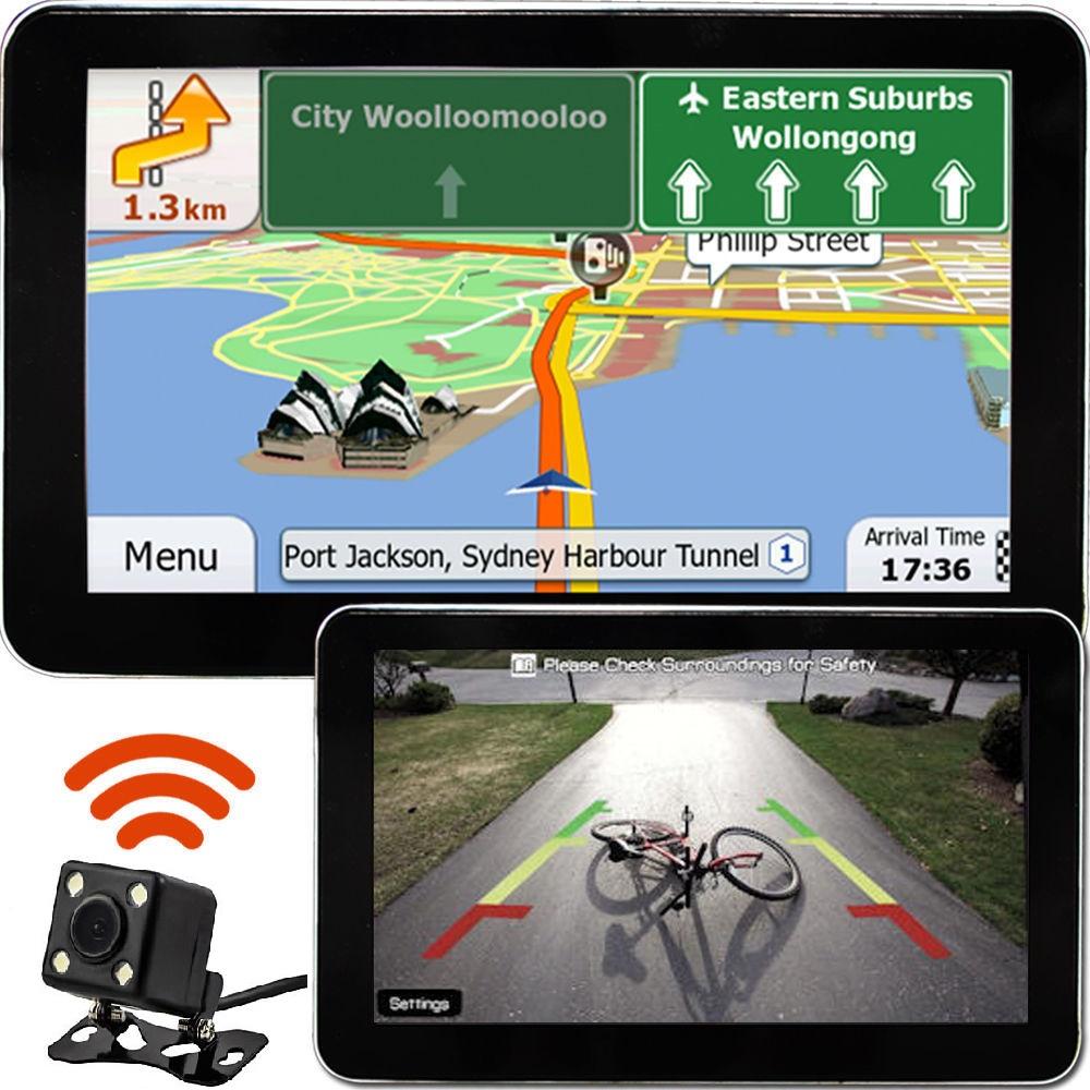5” GPS & Wireless Reversing Camera, Night Vision, Bluetooth & Australian Maps