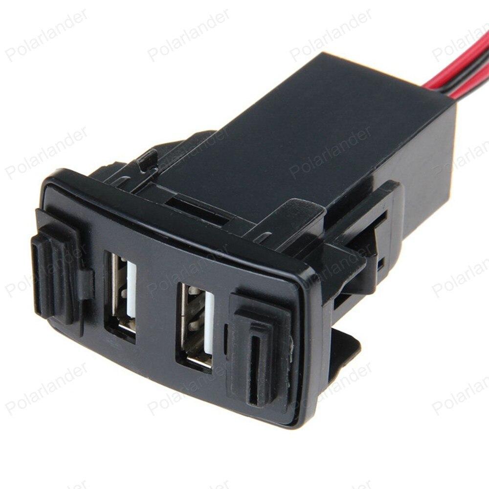 5V 2.1A Dual 2 USB Port socket Power Inverter Converter Car Charger for H/ONDA adapter