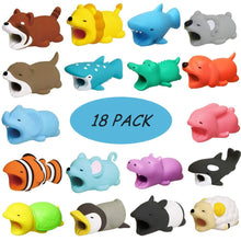 Load image into Gallery viewer, Kalolary Cute Animal Cable Bite, 18 Pack Cable Cord Charger Protector