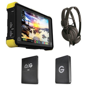 Atomos Shogun Flame with 1TB G-Technology SSD Kit with Superlux HD-562 Professional Headphone