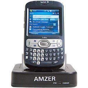 AMZER Desktop Cradle with Extra Battery Charging Slot for Treo 800w