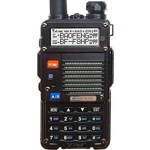 BaoFeng BF-F8HP (UV-5R 3rd Gen) 8-Watt Dual Band Two-Way Radio (136-174MHz VHF &amp; 400-520MHz UHF) Includes Full Kit with Large Battery