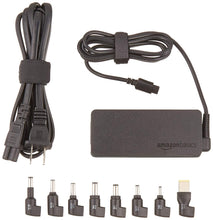 Load image into Gallery viewer, AmazonBasics Universal 65 Watt Laptop/Ultrabook Charger (AC Power Adapter) for Acer, Asus, Dell, HP, Lenovo, Samsung, Toshiba and more