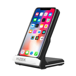 Hizek 10W QI Wireless Fast Charging Charger Pad Sellphone Dock Holder For iPhoneX 8/8Plus Samsung S8