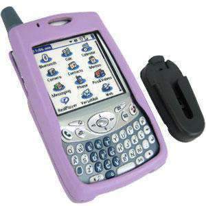 AMZER Luxury Hard Case with Smart Clip for Treo 650 - Deep Pink